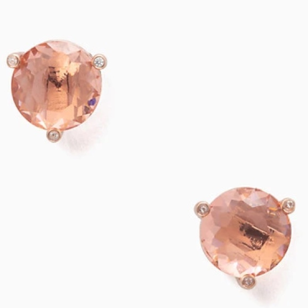 Kate Spade Rise and Shine Studs in Light Peach